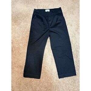 Modern Citizen Women’s Wide Leg Cropped Black Trouser Size Medium Career Office